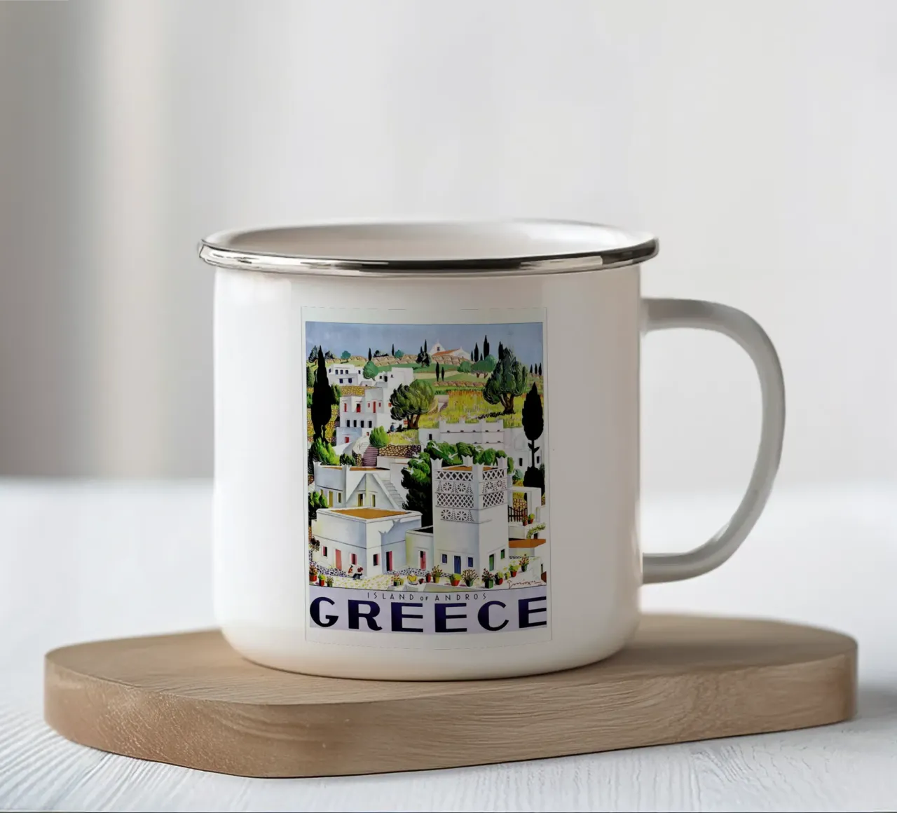 greece1 tazza in smalto da Robert Livingston