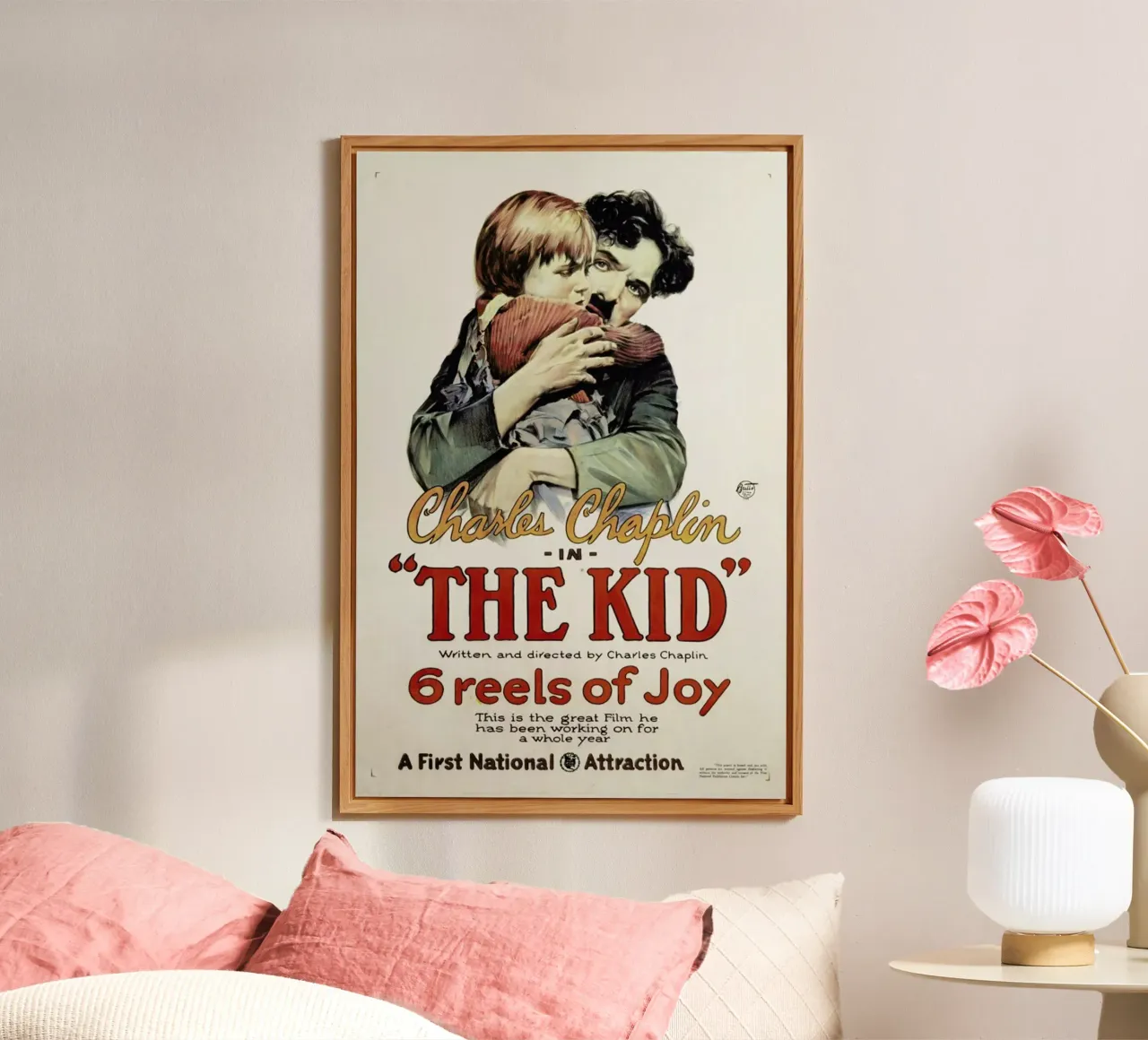 Charlie Chaplin 'The Kid' alluminio dibond da ARTOTHEK