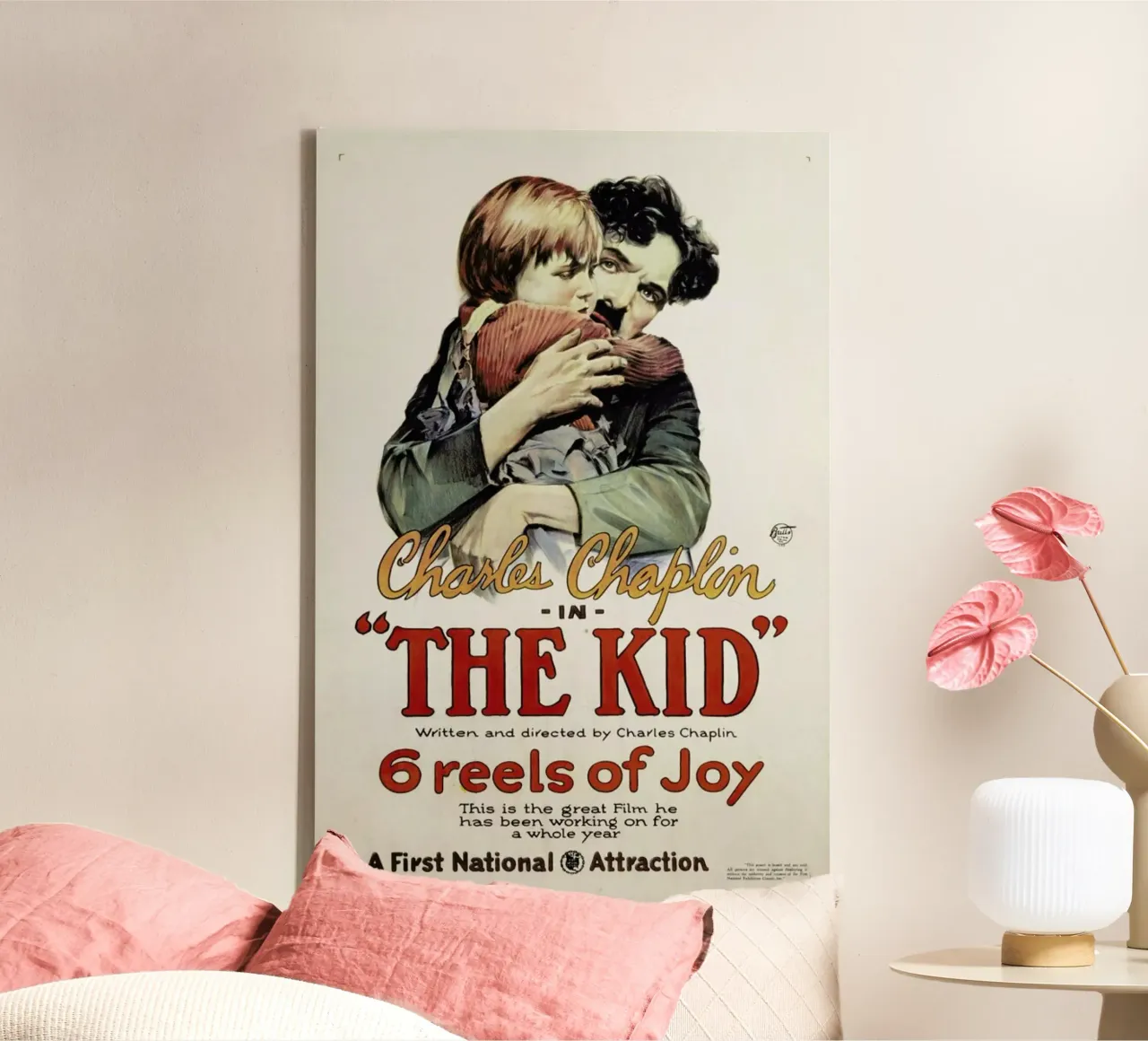 Charlie Chaplin 'The Kid' tela con Cornice a cassetta da ARTOTHEK