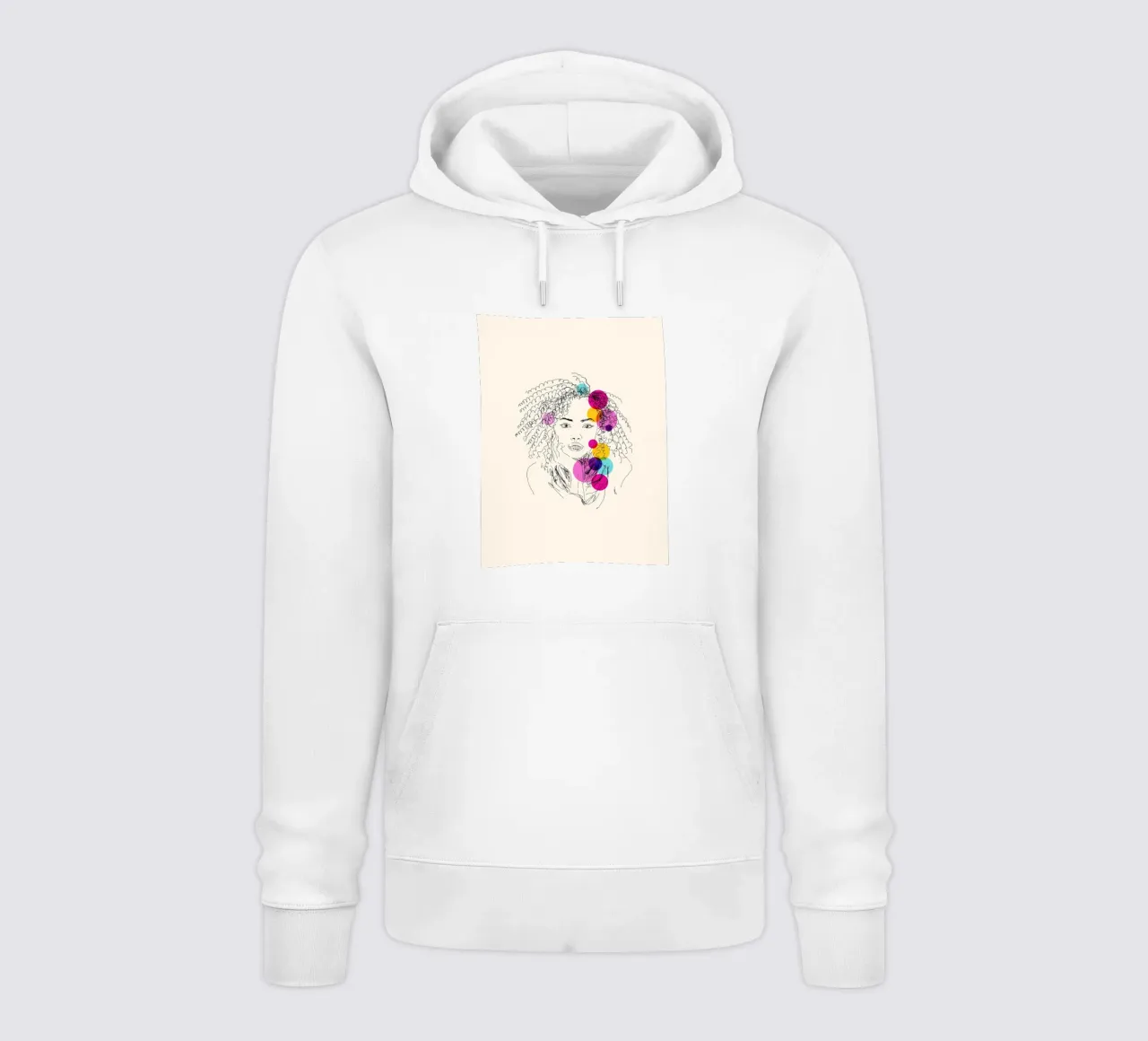 Power in Every Line felpa con cappuccio da Indigo Rain