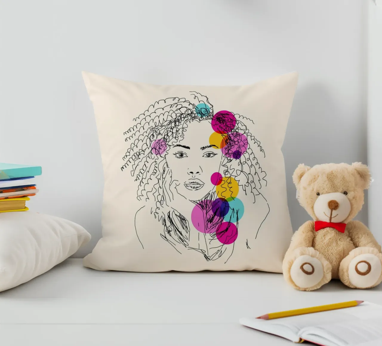 Power in Every Line cuscino da Indigo Rain