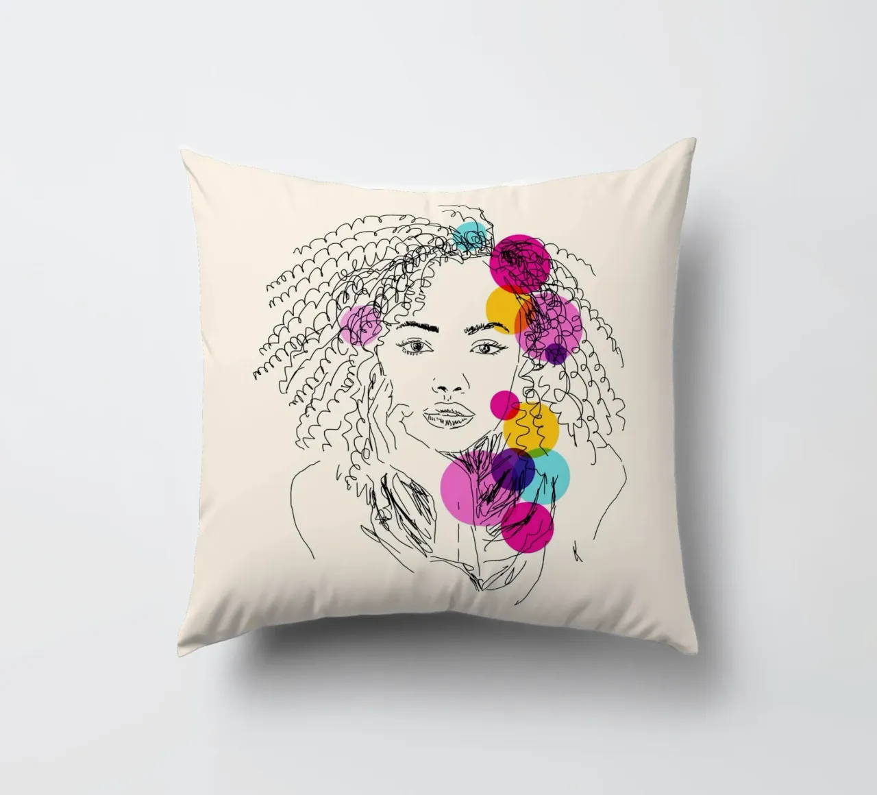 Power in Every Line cuscino da Indigo Rain