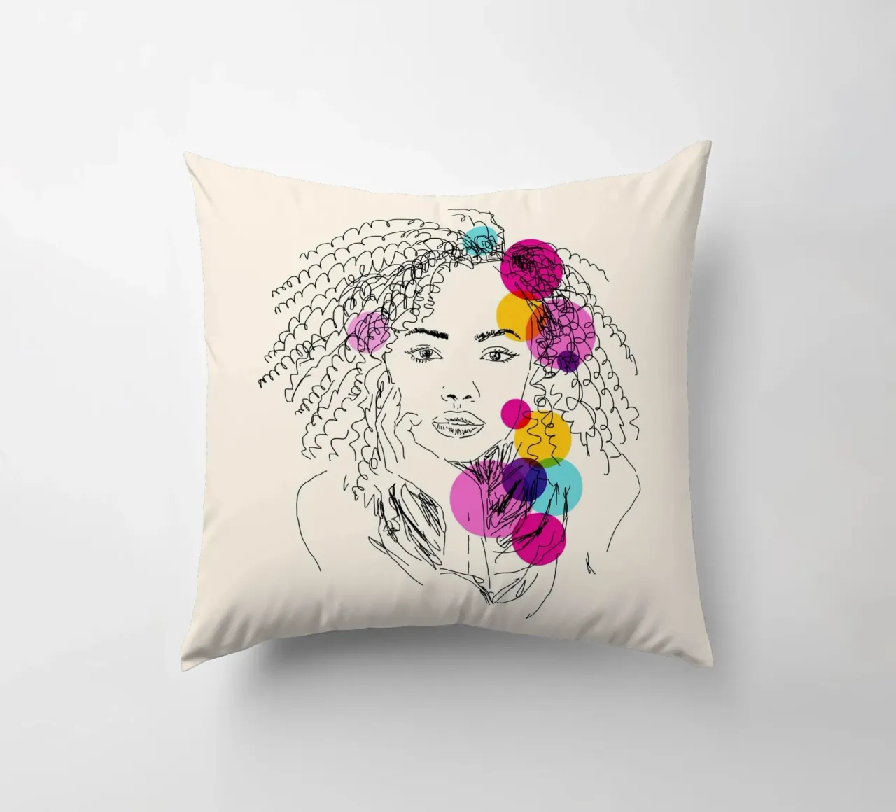 Power in Every Line cuscino da Indigo Rain