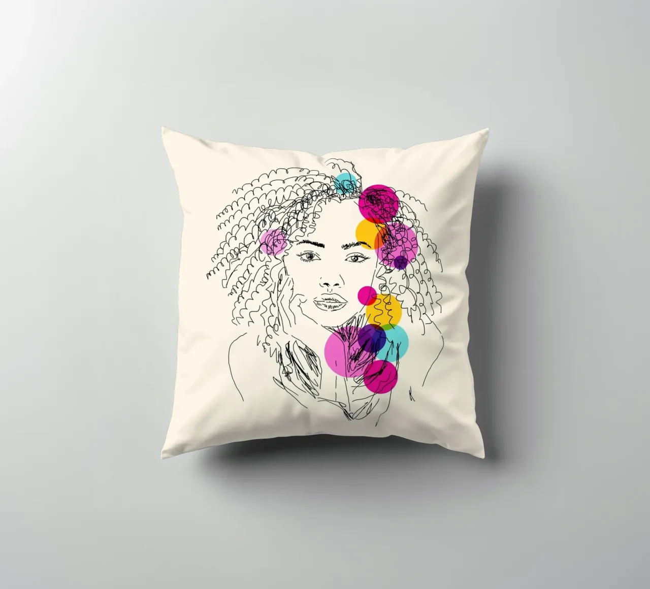 Power in Every Line cuscino da Indigo Rain