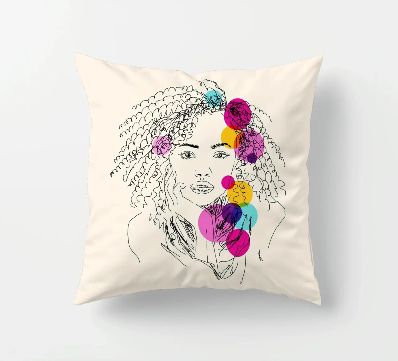 Power in Every Line cuscino da Indigo Rain