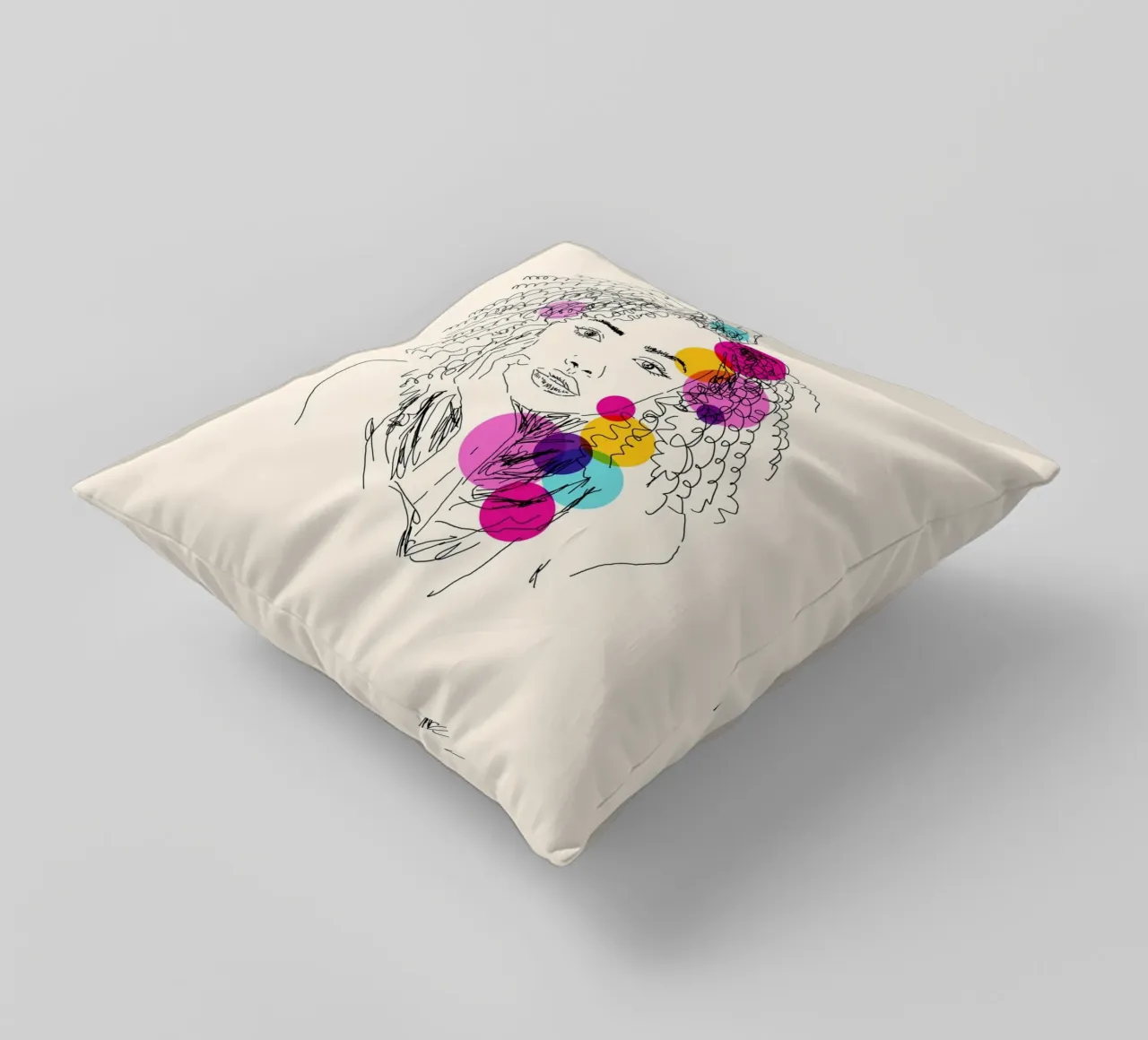 Power in Every Line cuscino da Indigo Rain