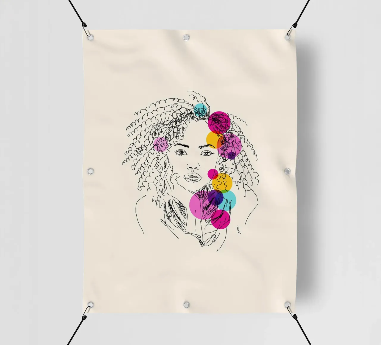 Power in Every Line pvc-zeil van Indigo Rain