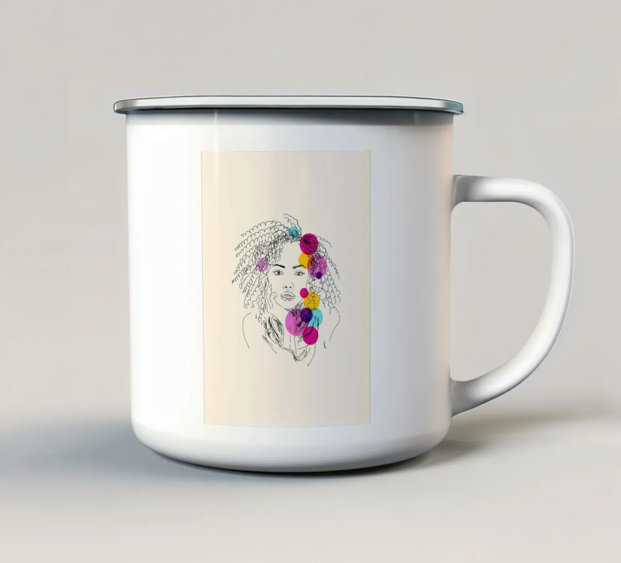 Power in Every Line tazza in smalto da Indigo Rain