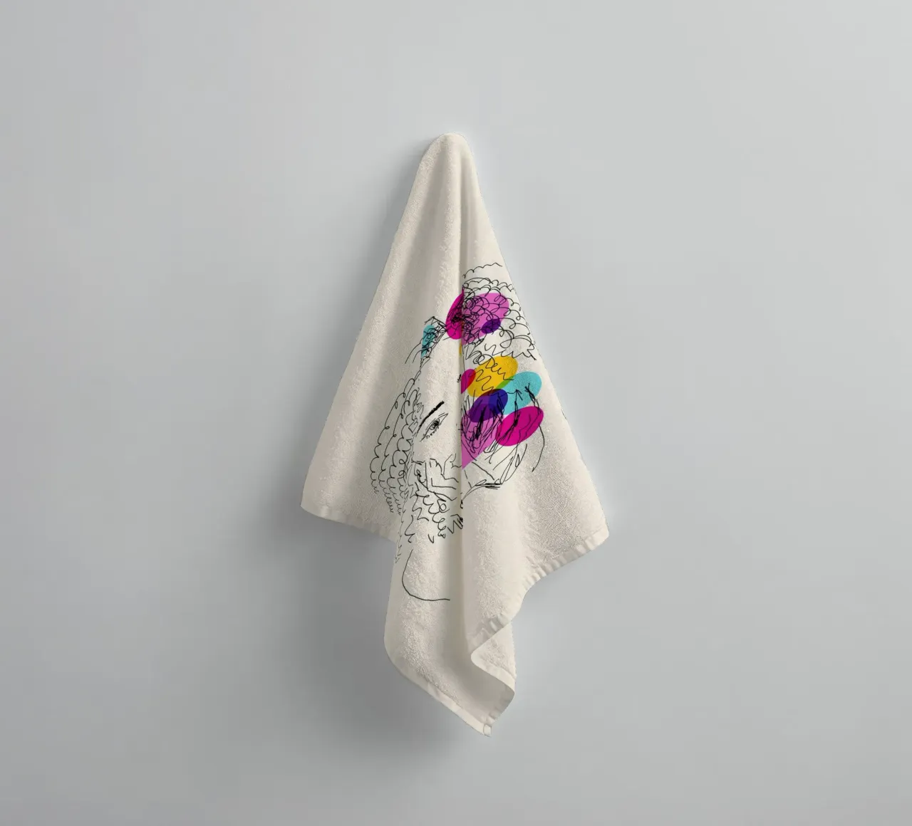 Power in Every Line asciugamano da bagno da Indigo Rain