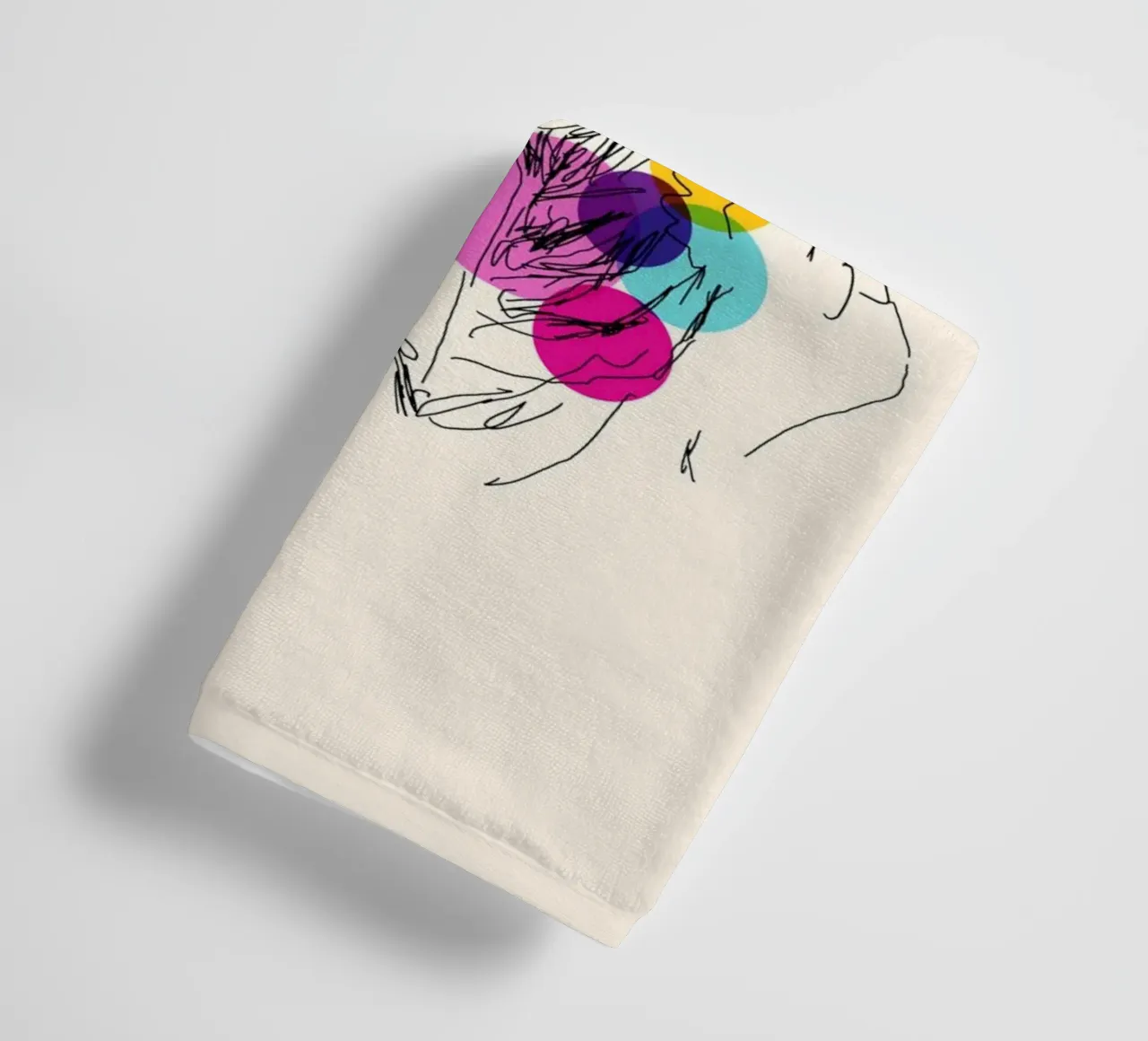 Power in Every Line asciugamano da bagno da Indigo Rain