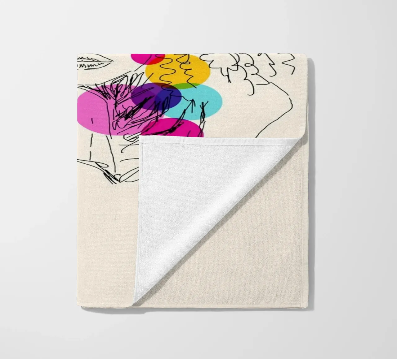Power in Every Line Strandtuch von Indigo Rain