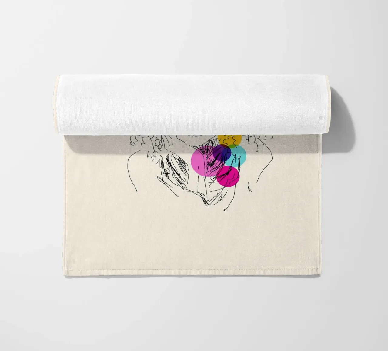 Power in Every Line Strandtuch von Indigo Rain