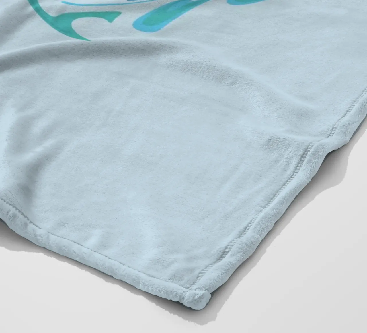 Motivo dinamico astratto a vortice in blu coperta in pile da Something for you