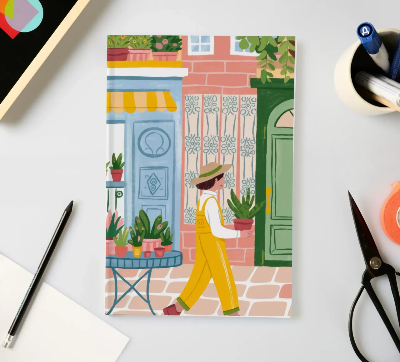 Charming Street Stroll notebook by Fine Sanctuary