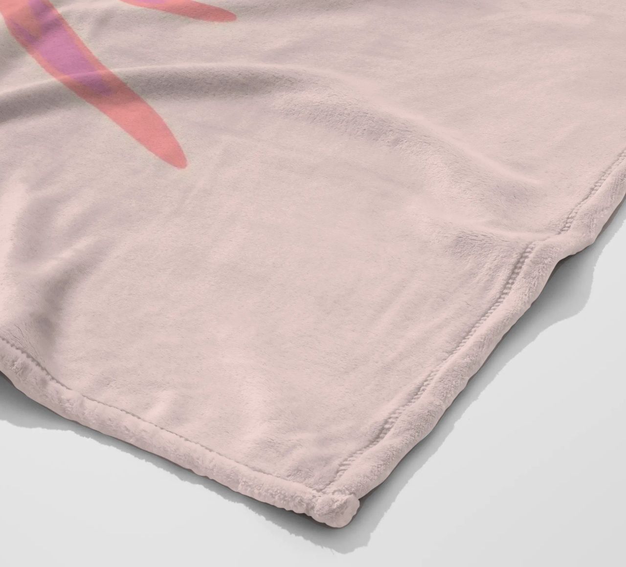 Abstraktes dynamisches Wirbelmuster in Pink Fleecedecke von Something for you
