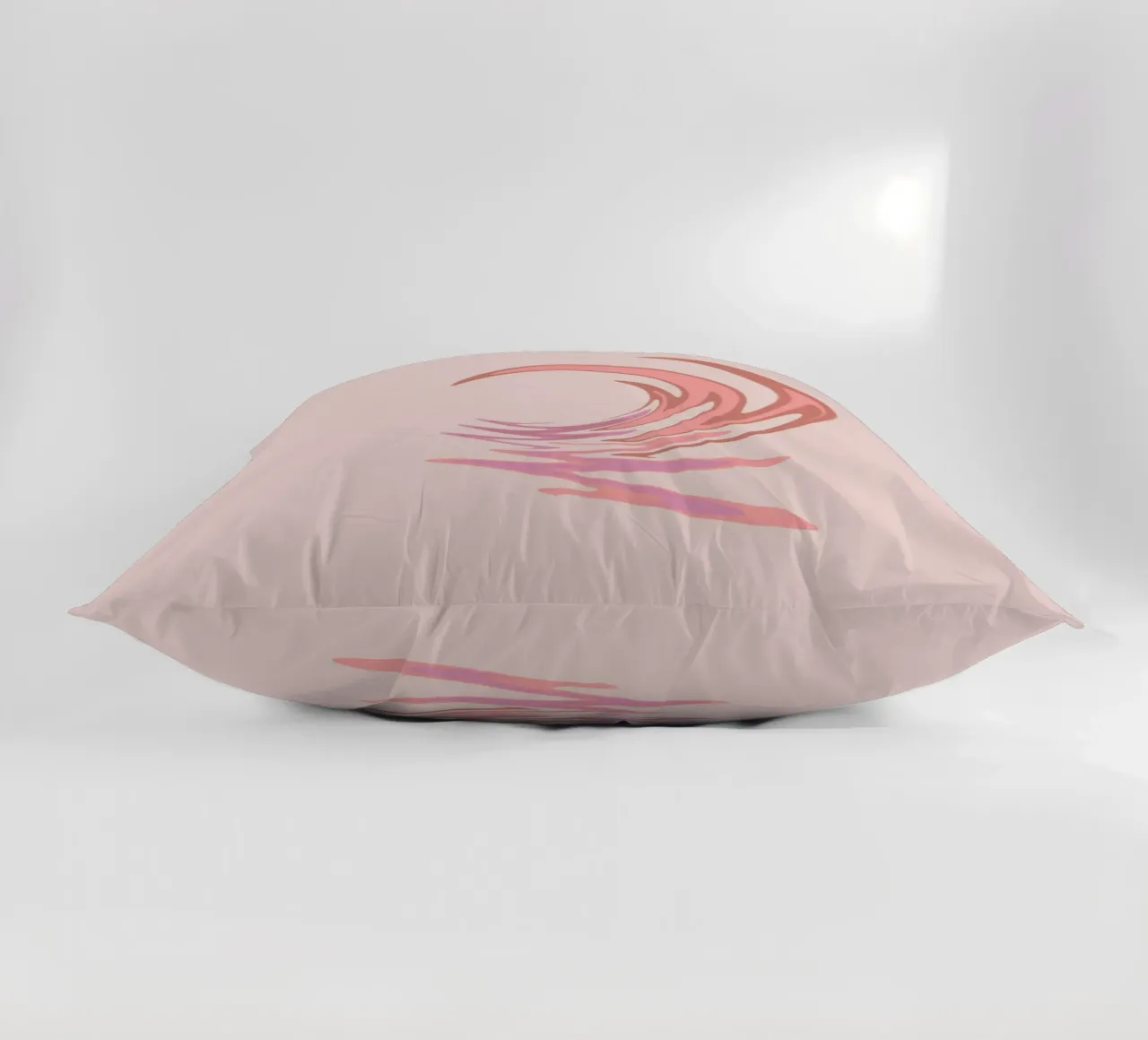Motivo dinamico astratto a vortice in rosa cuscino da Something for you