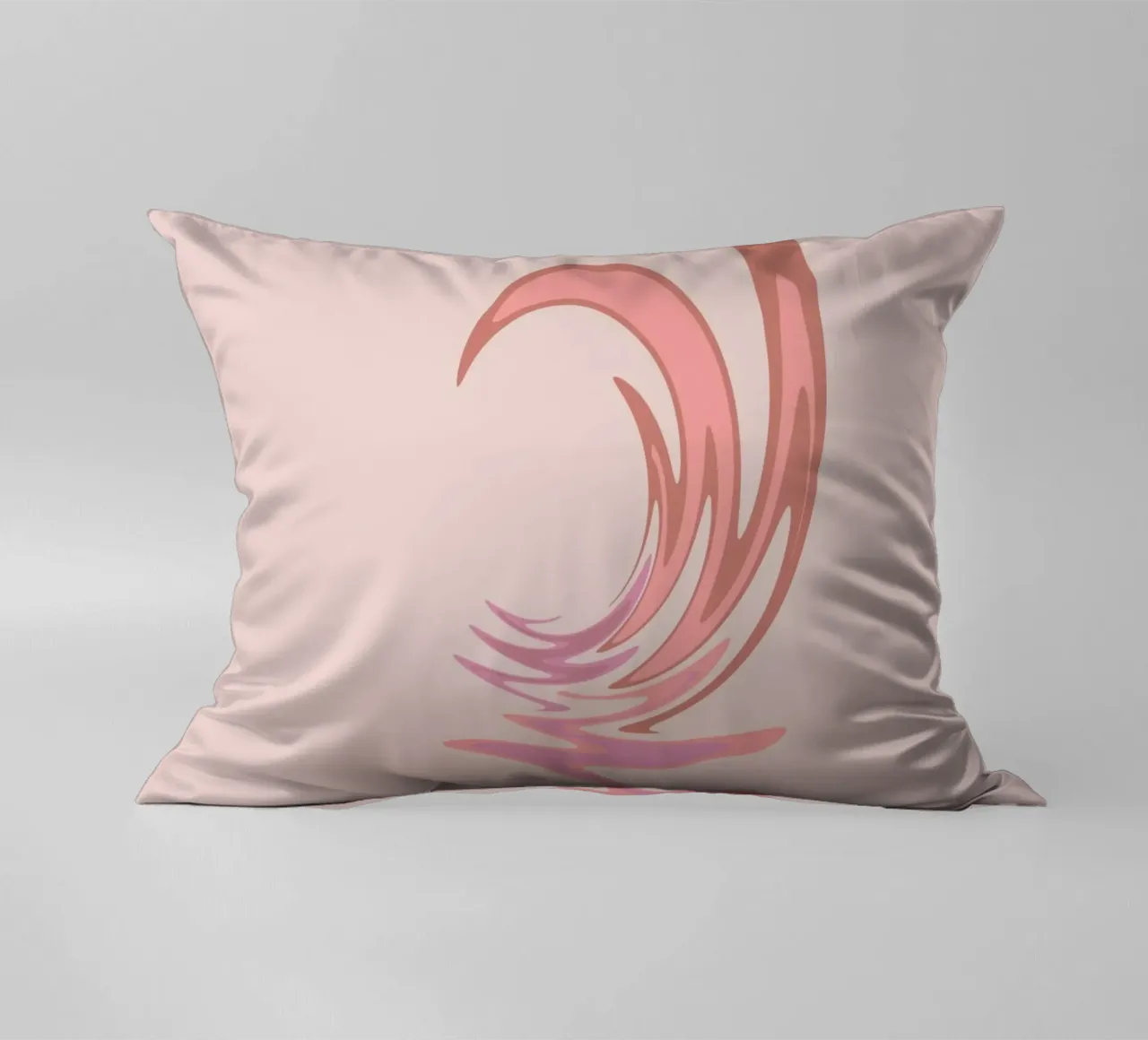 Motivo dinamico astratto a vortice in rosa cuscino da Something for you