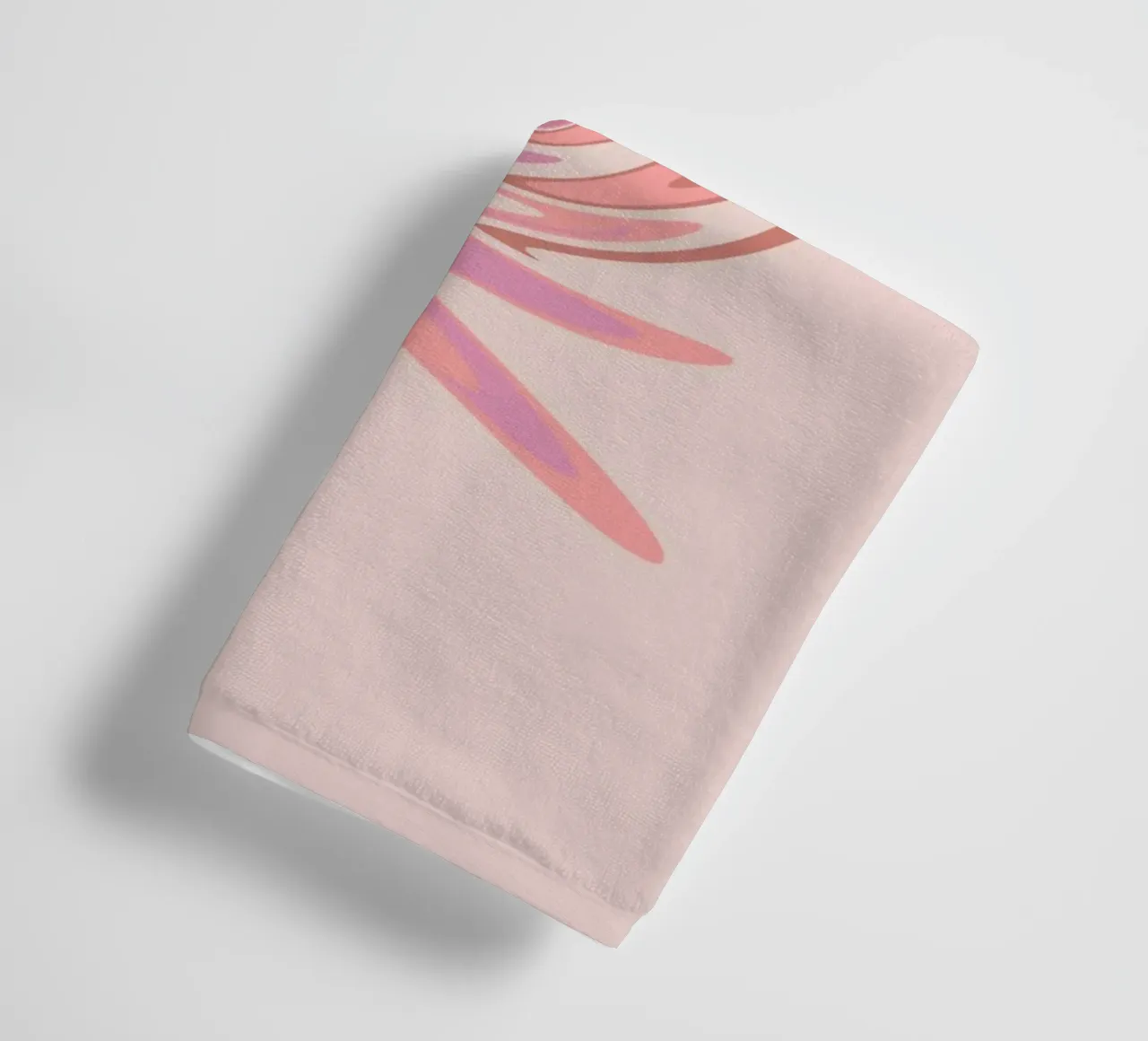 Motif dynamique abstrait de tourbillon en rose serviette de bain de Something for you
