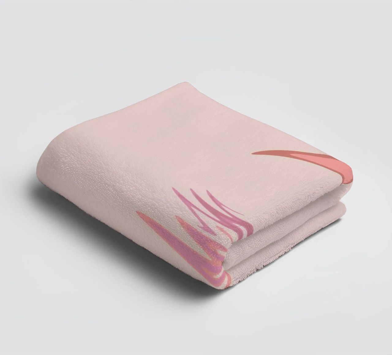 Abstract dynamic swirl pattern in pink towel by Something for you