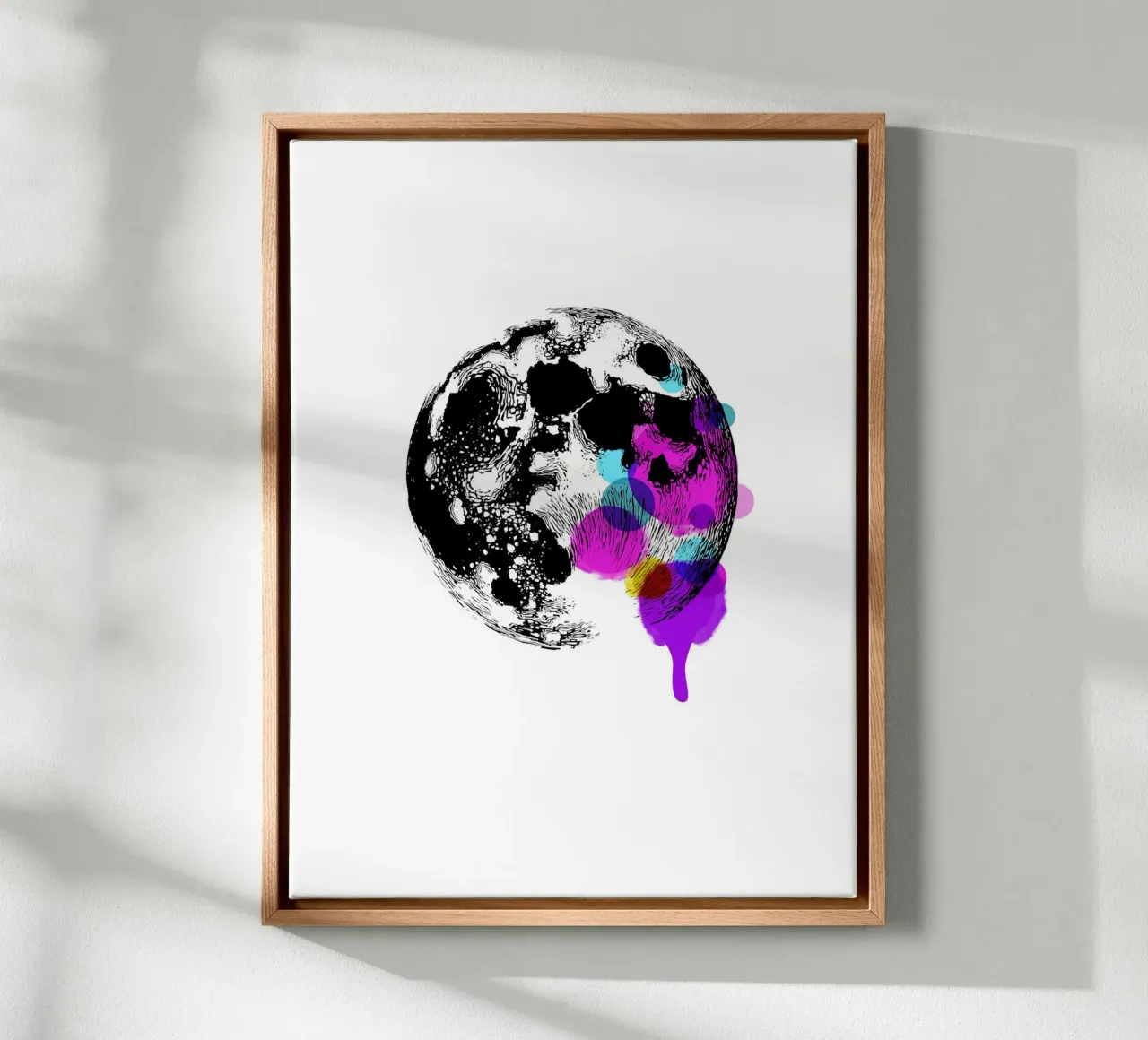 The Moon canvas by Indigo Rain