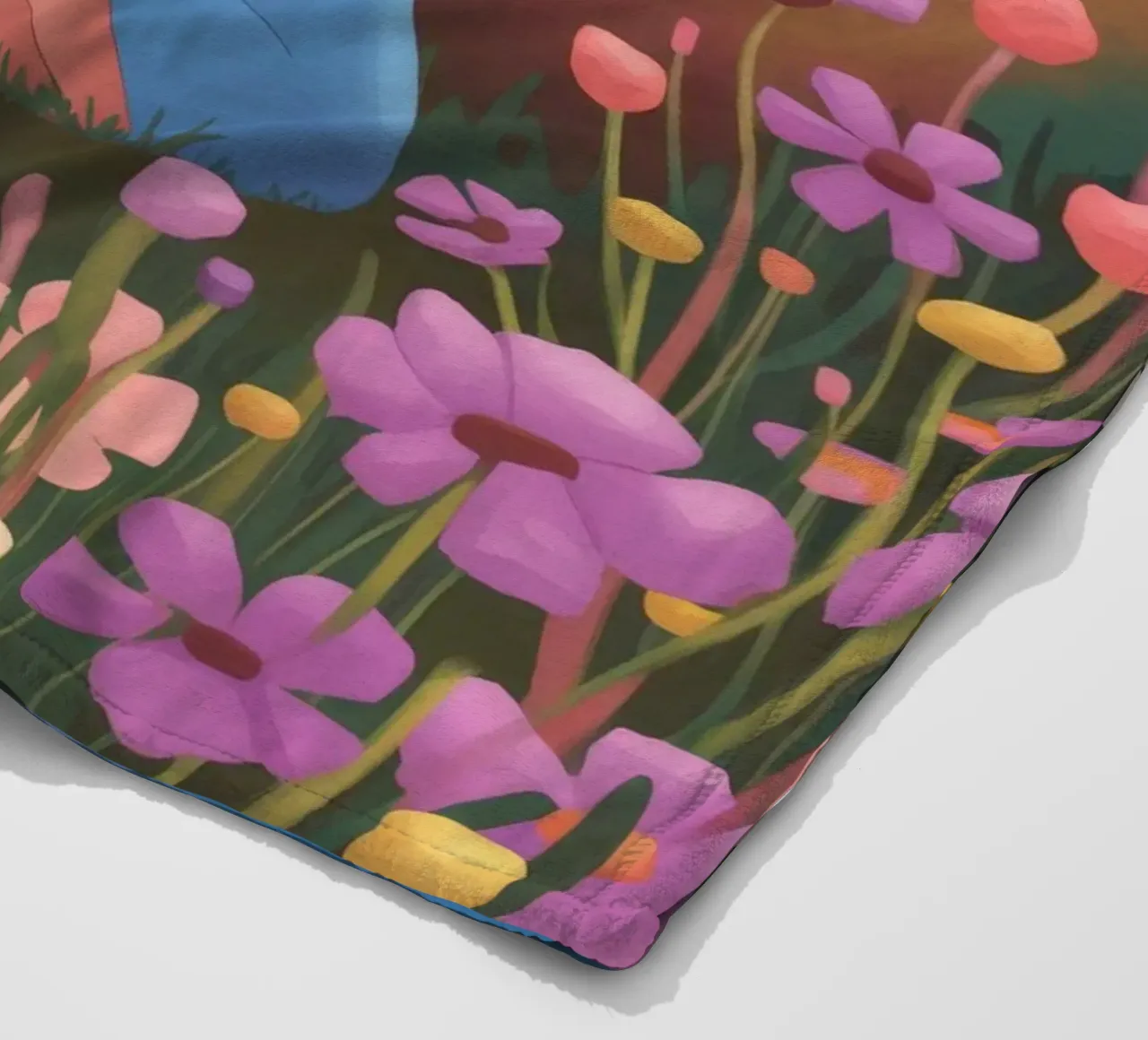 Tranquil Mountain View fleece blanket by Fine Sanctuary