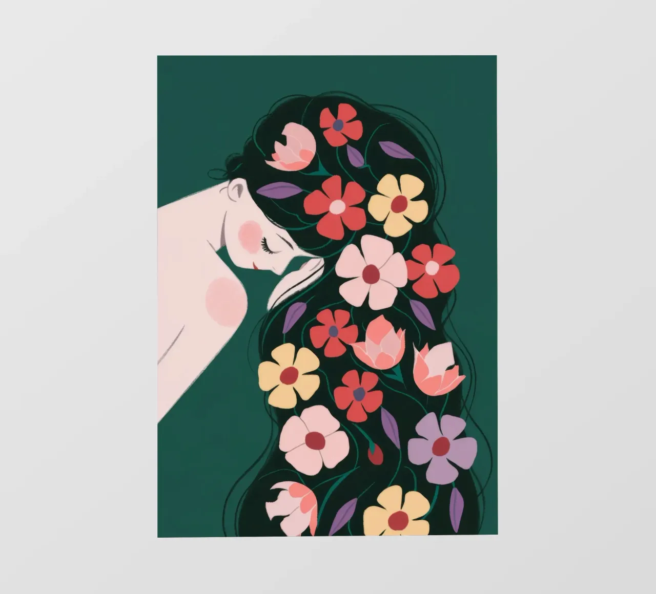 Fantasia di capelli in fiore telo in pvc da Fine Sanctuary