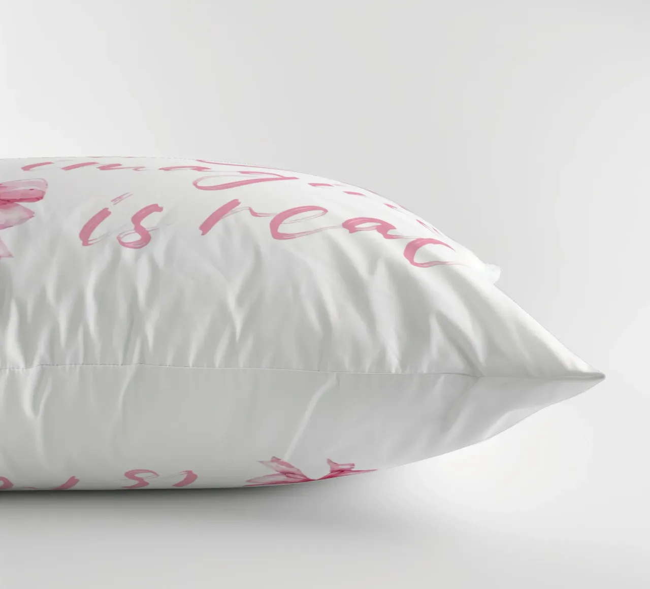 Everything You Can Imagine Is Real decorative cushion by Gunawan Rb