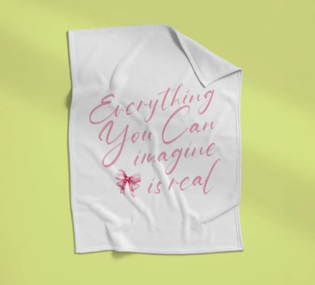 Everything You Can Imagine Is Real fleece blanket by Gunawan Rb