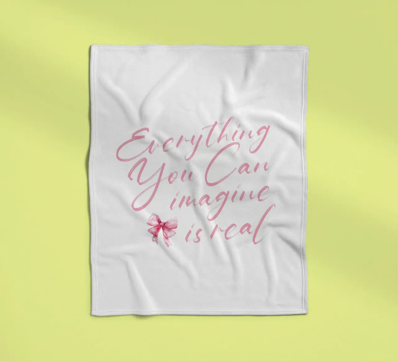 Everything You Can Imagine Is Real fleece blanket by Gunawan Rb