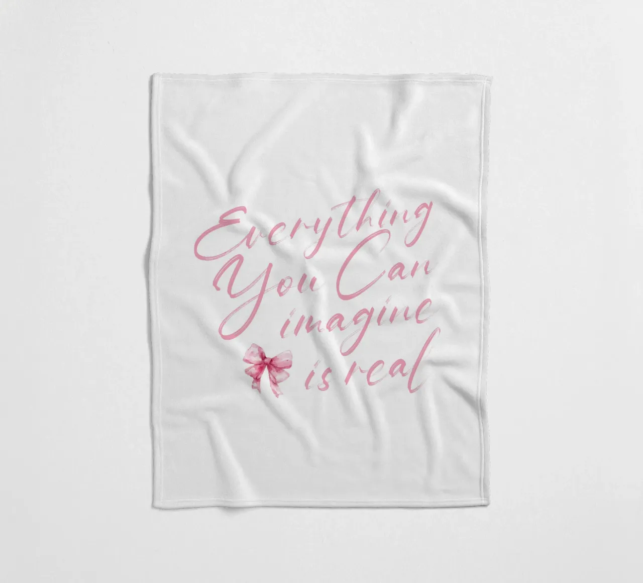 Everything You Can Imagine Is Real fleece blanket by Gunawan Rb