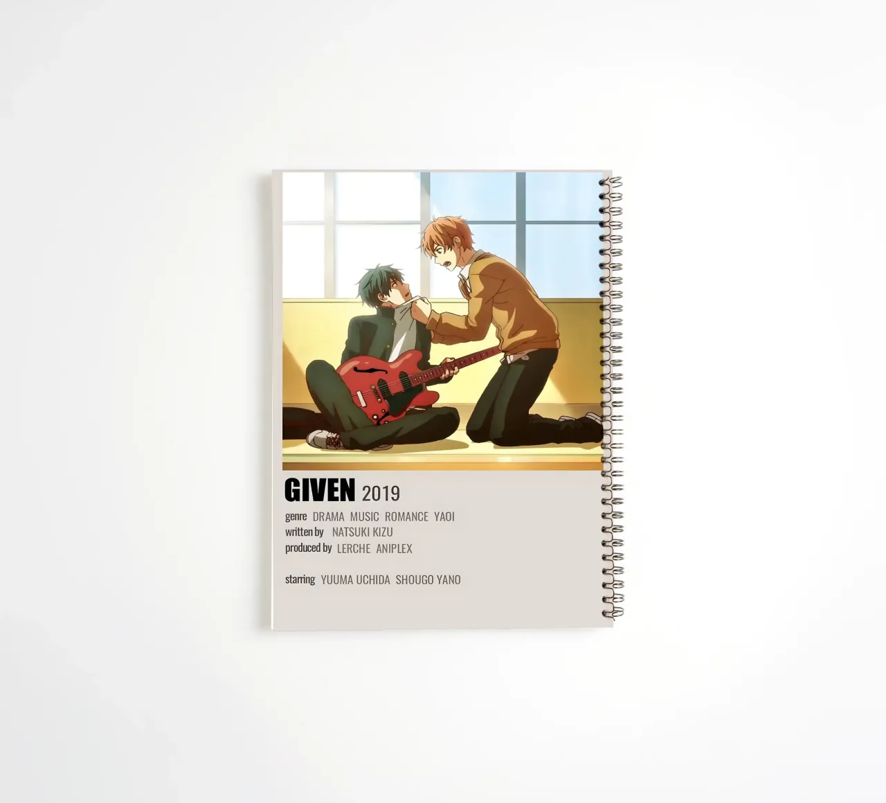 GIVEN 2019 spiral notebook by Totoya
