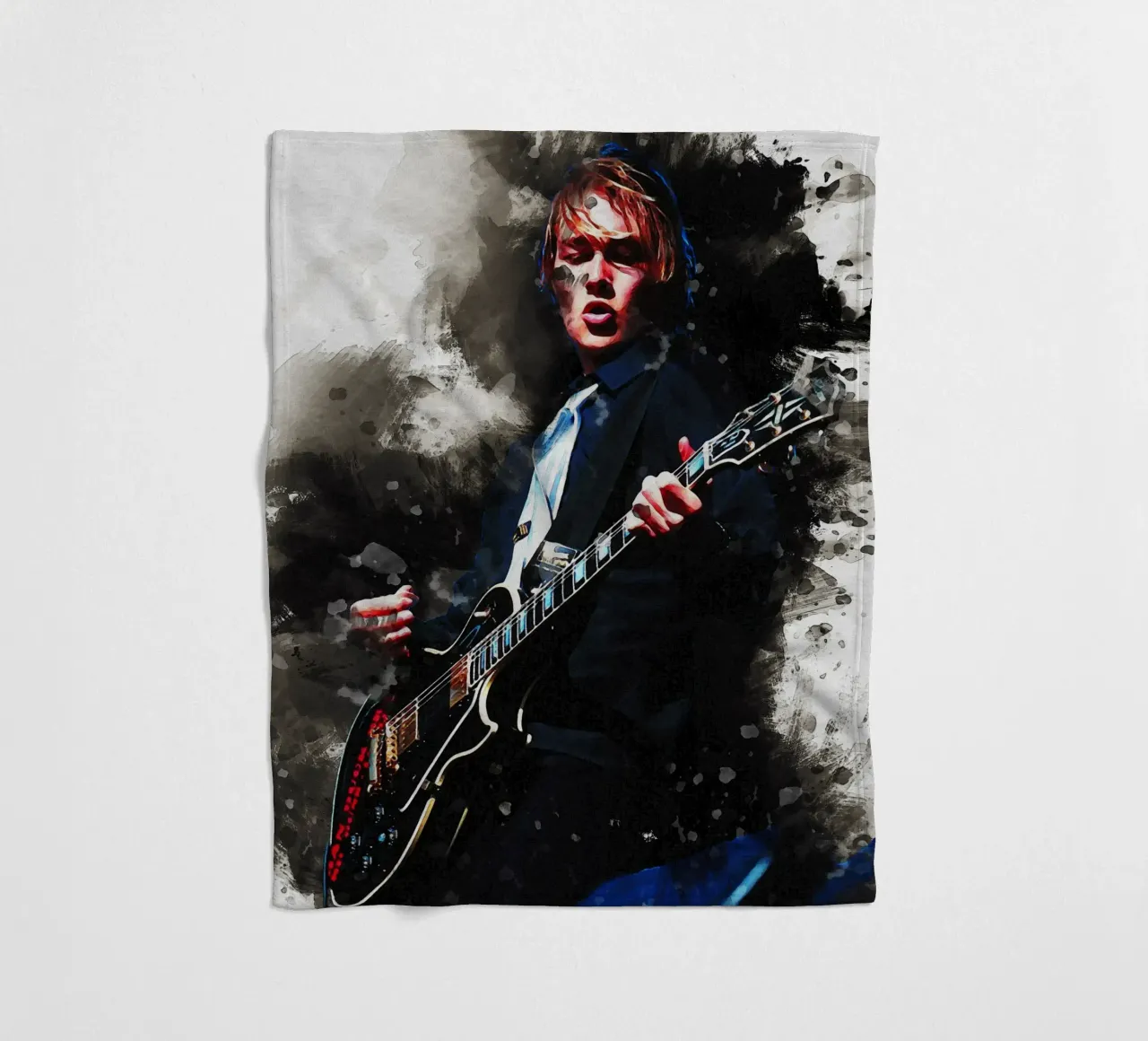 Smudge of Daniel johns fleece blanket by Gunawan Rb