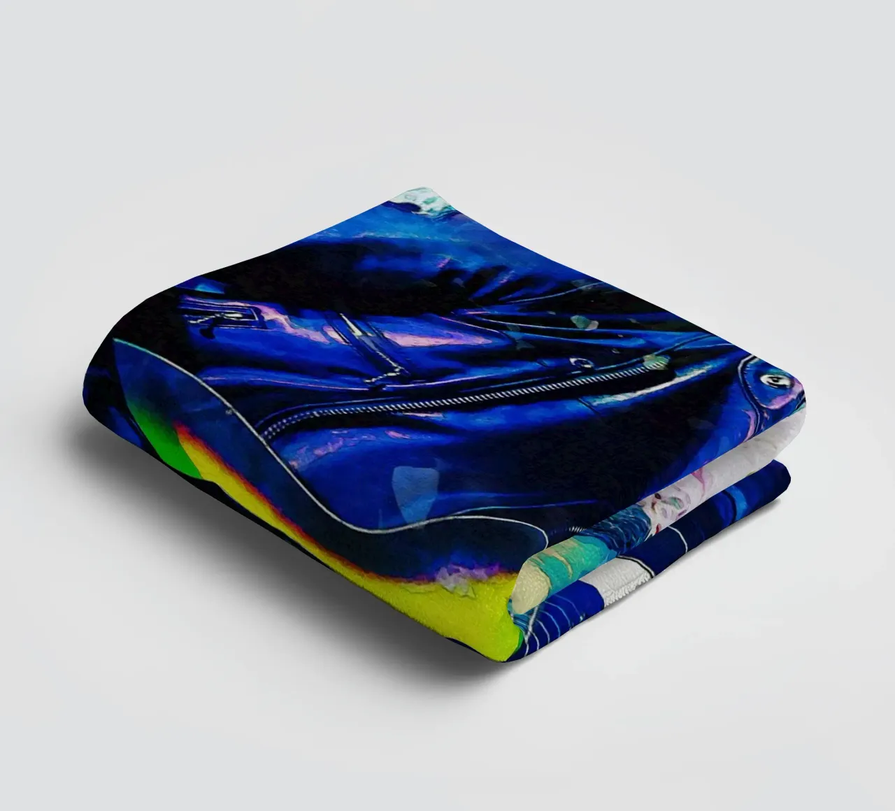 Smudge of Thom Yorke towel by Gunawan Rb