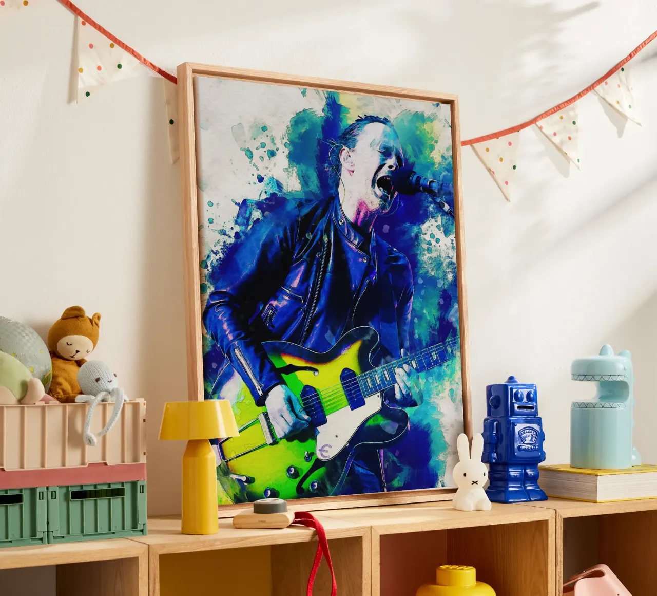 Smudge of Thom Yorke canvas by Gunawan Rb