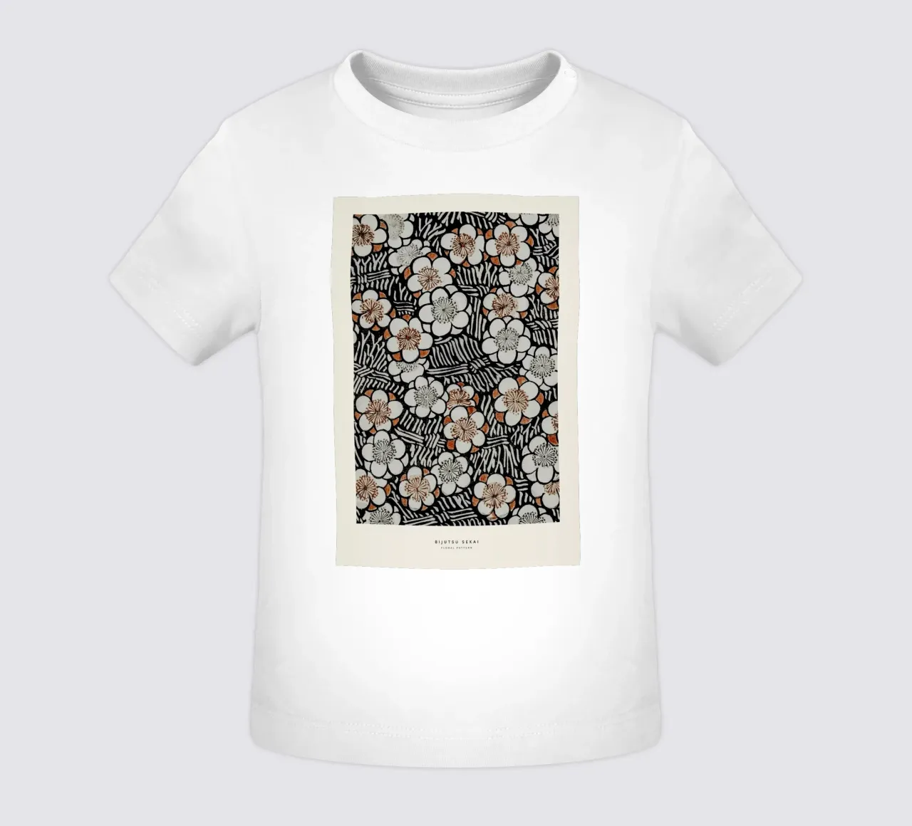 Bijutsu Sekai - Floral Pattern baby t-shirt by Vintage by JUNIQE