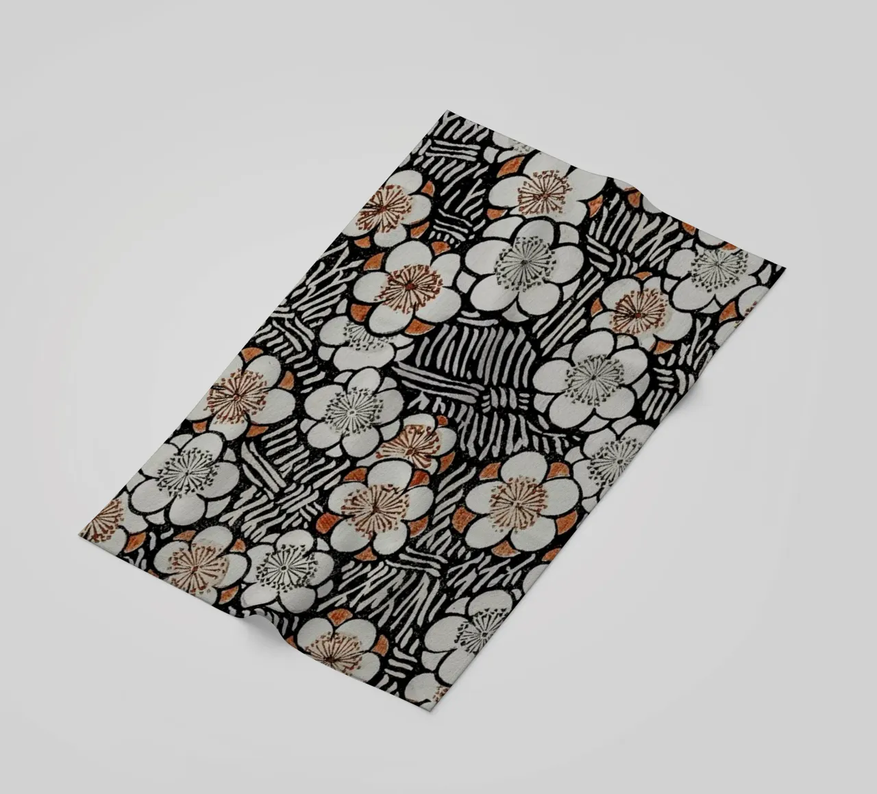 Bijutsu Sekai - Floral Pattern telo mare da Vintage by JUNIQE