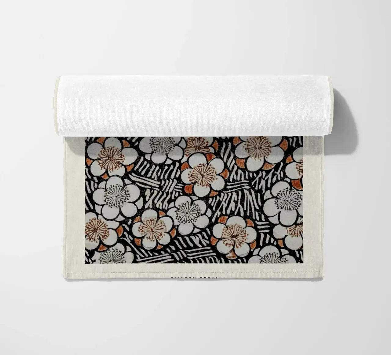 Bijutsu Sekai - Floral Pattern telo mare da Vintage by JUNIQE