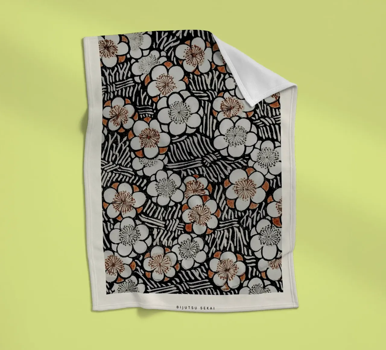 Bijutsu Sekai - Floral Pattern coperta in pile da Vintage by JUNIQE