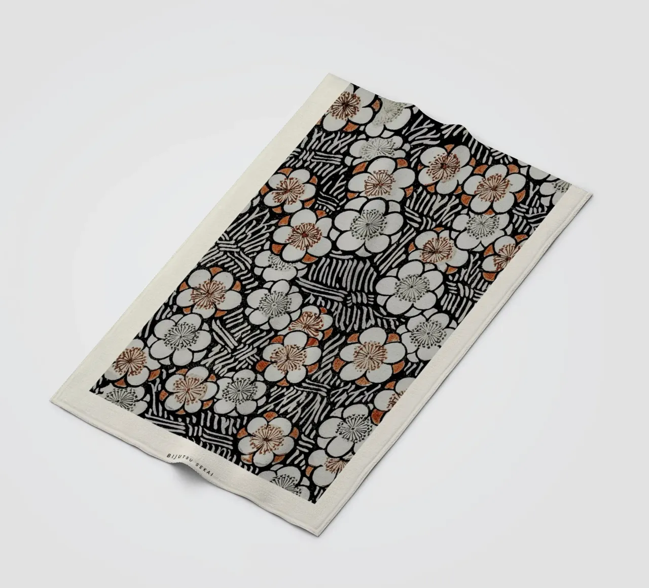 Bijutsu Sekai - Floral Pattern coperta in pile da Vintage by JUNIQE