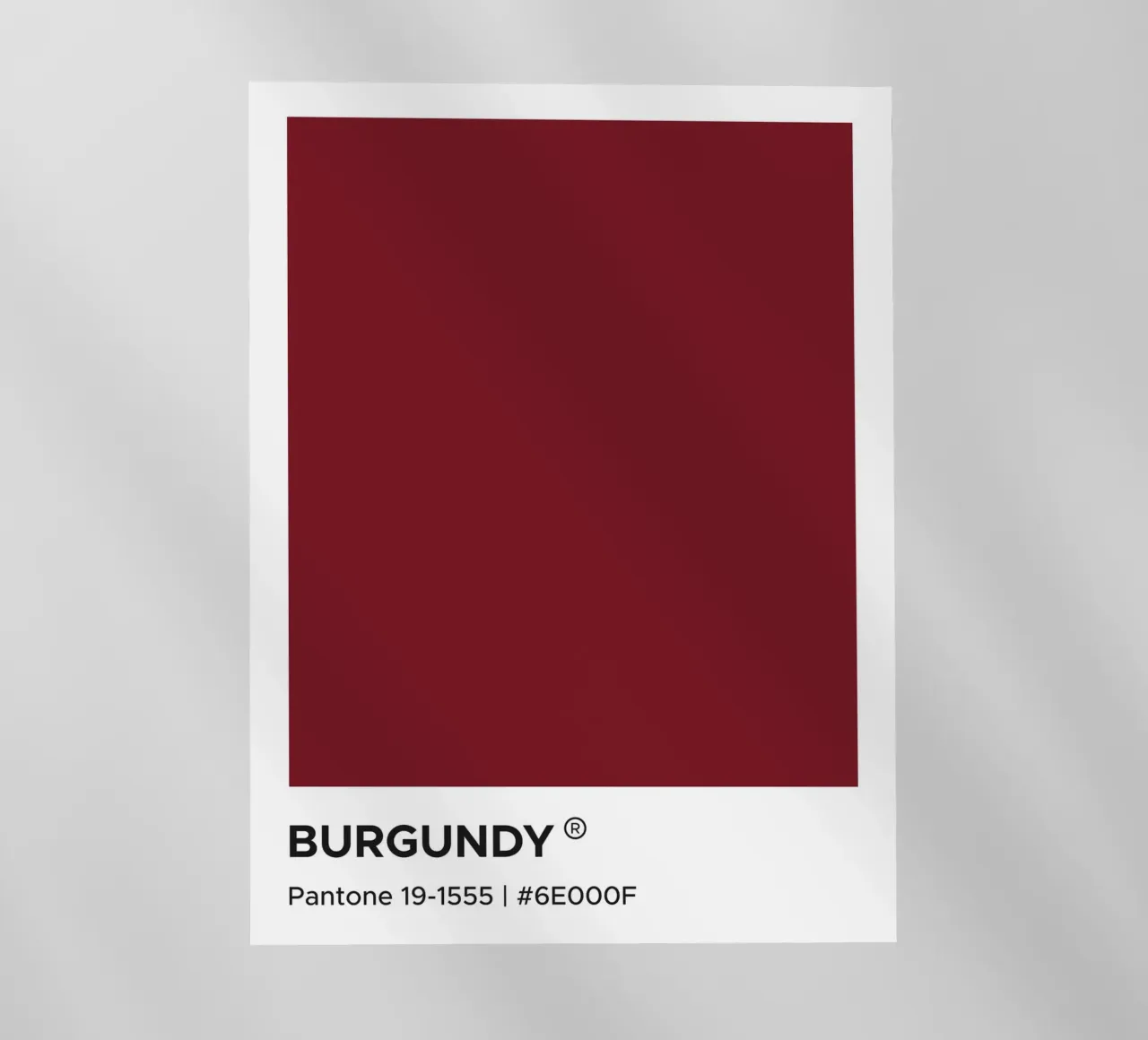 Borgogna Pantone pellicola backlit da Paigaam Studio