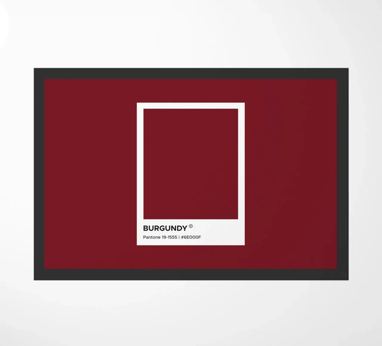 Borgogna Pantone zerbino da Paigaam Studio