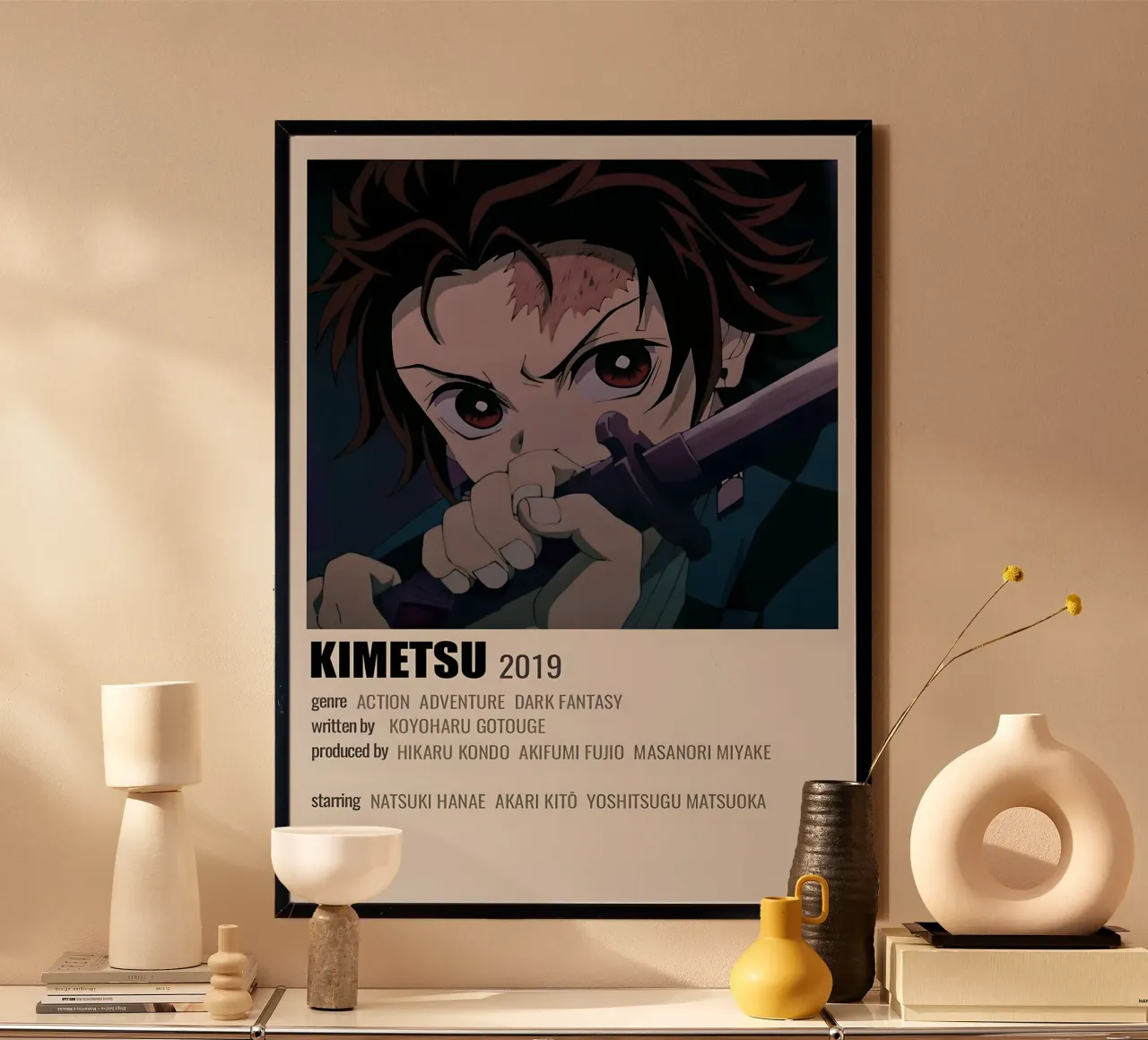 KIMETSU 2019 poster con telaio in alluminio da Totoya