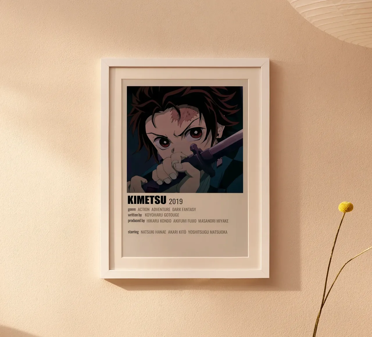 KIMETSU 2019 poster con telaio in alluminio da Totoya