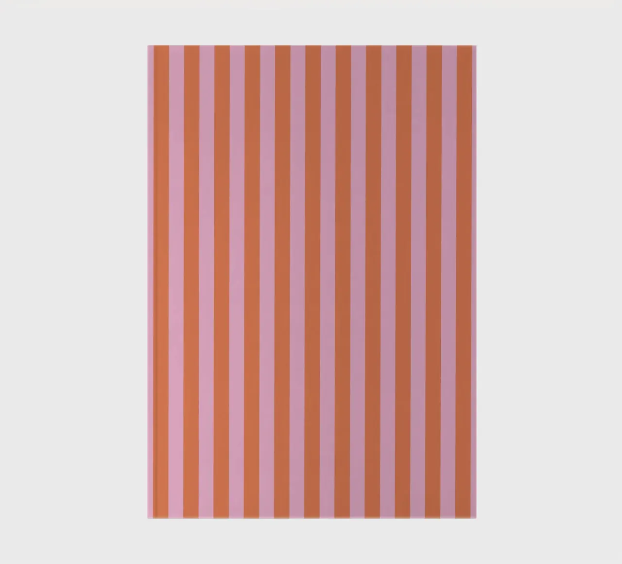Orange and Pink Stripes Pattern notebook by Paigaam Studio