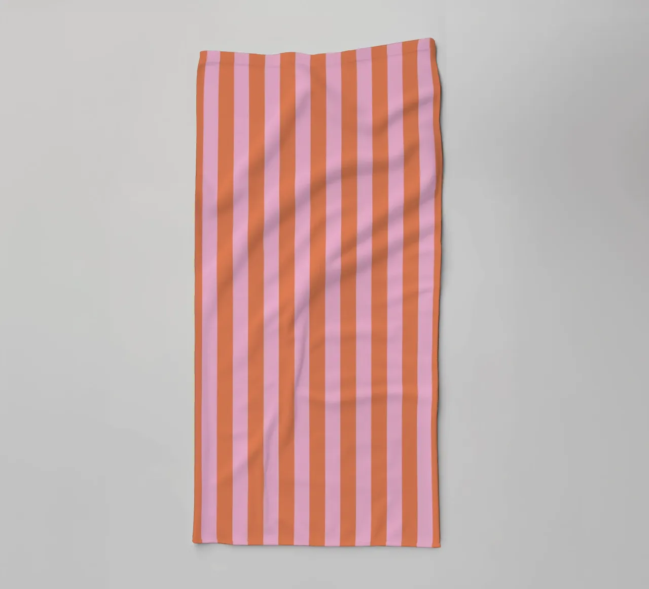 Orange and Pink Stripes Pattern towel by Paigaam Studio