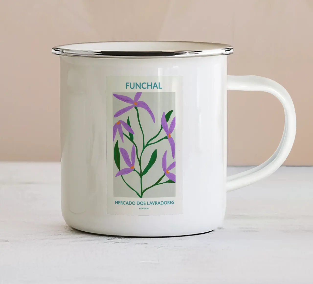Funchal tazza in smalto da Pure