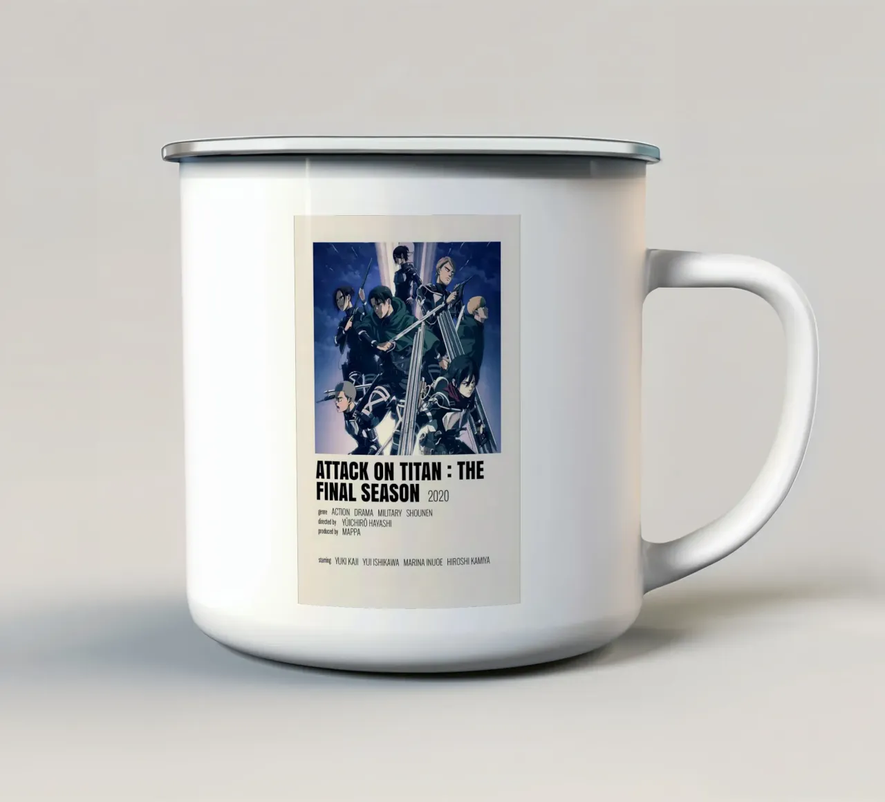 ATTACK ON TITAN THE FINAL SEASON 2020 tazza in smalto da Totoya