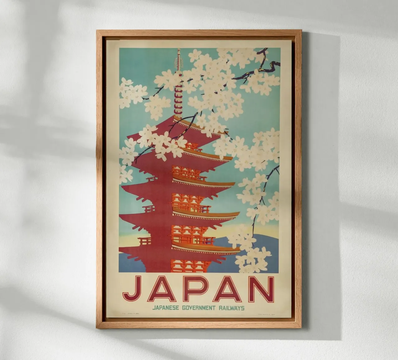 Japanese Government Railways tela con Cornice a cassetta da ARTOTHEK
