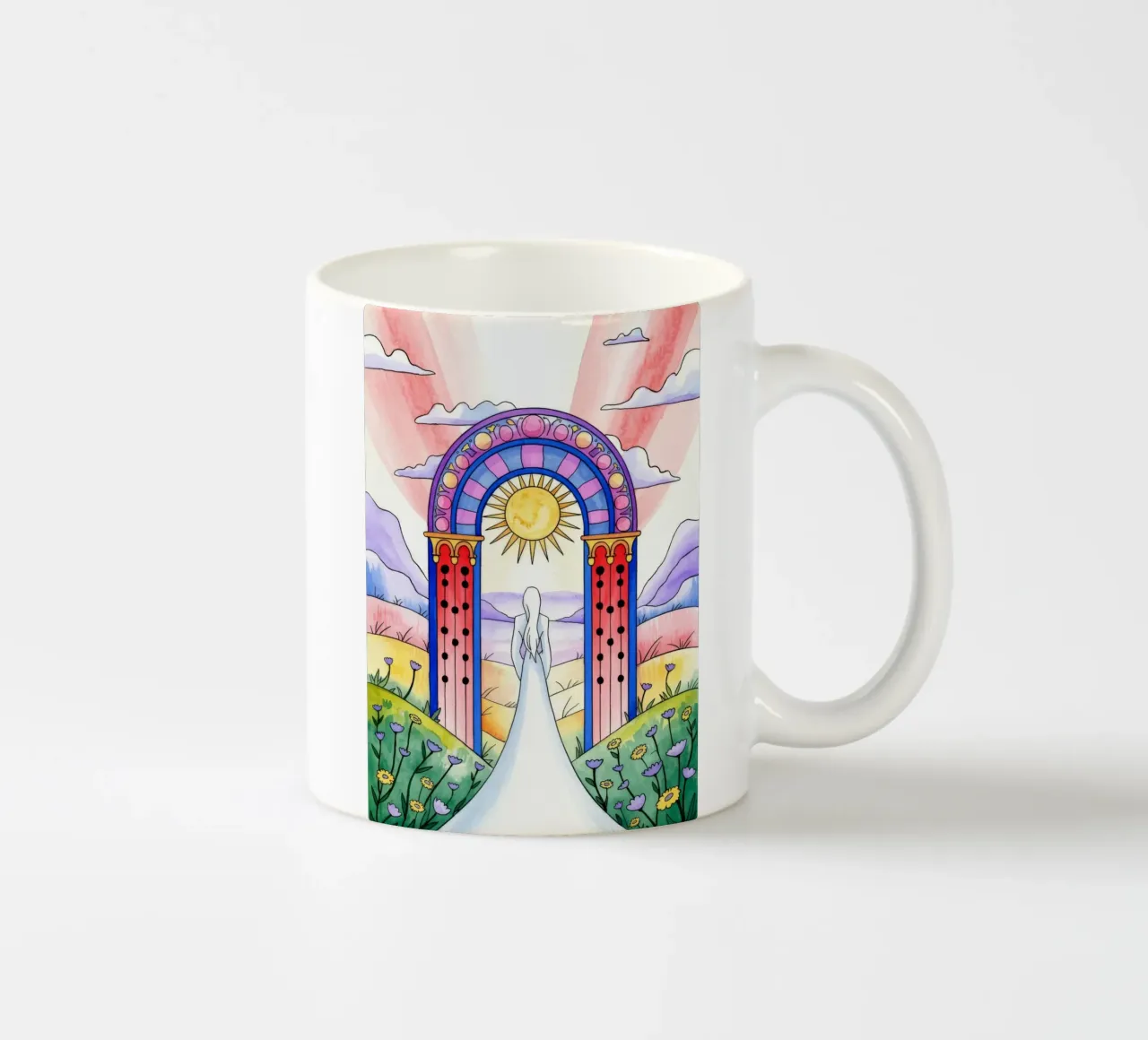 Percorso nuziale etereo tazza in ceramica da Murni Strokes
