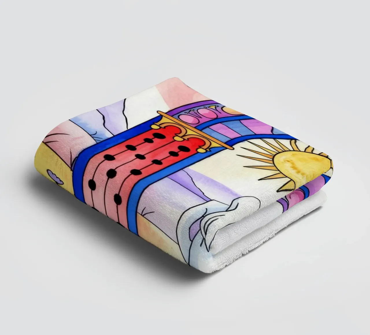 Etherisch Bruidspad badhanddoek van Murni Strokes